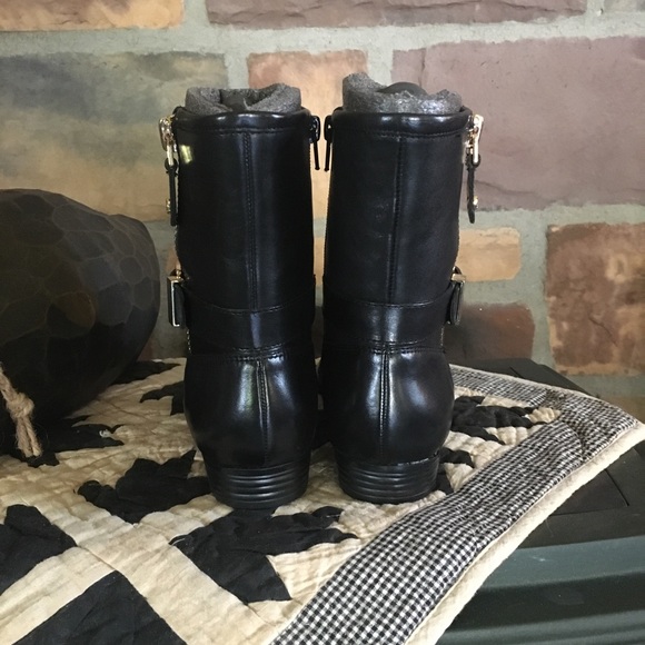 Isaac Mizrahi Live! Black Leather Boots -NWOT - Picture 4 of 6